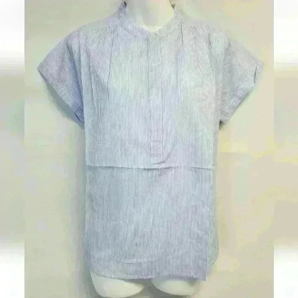 Striped Blue Women's Top